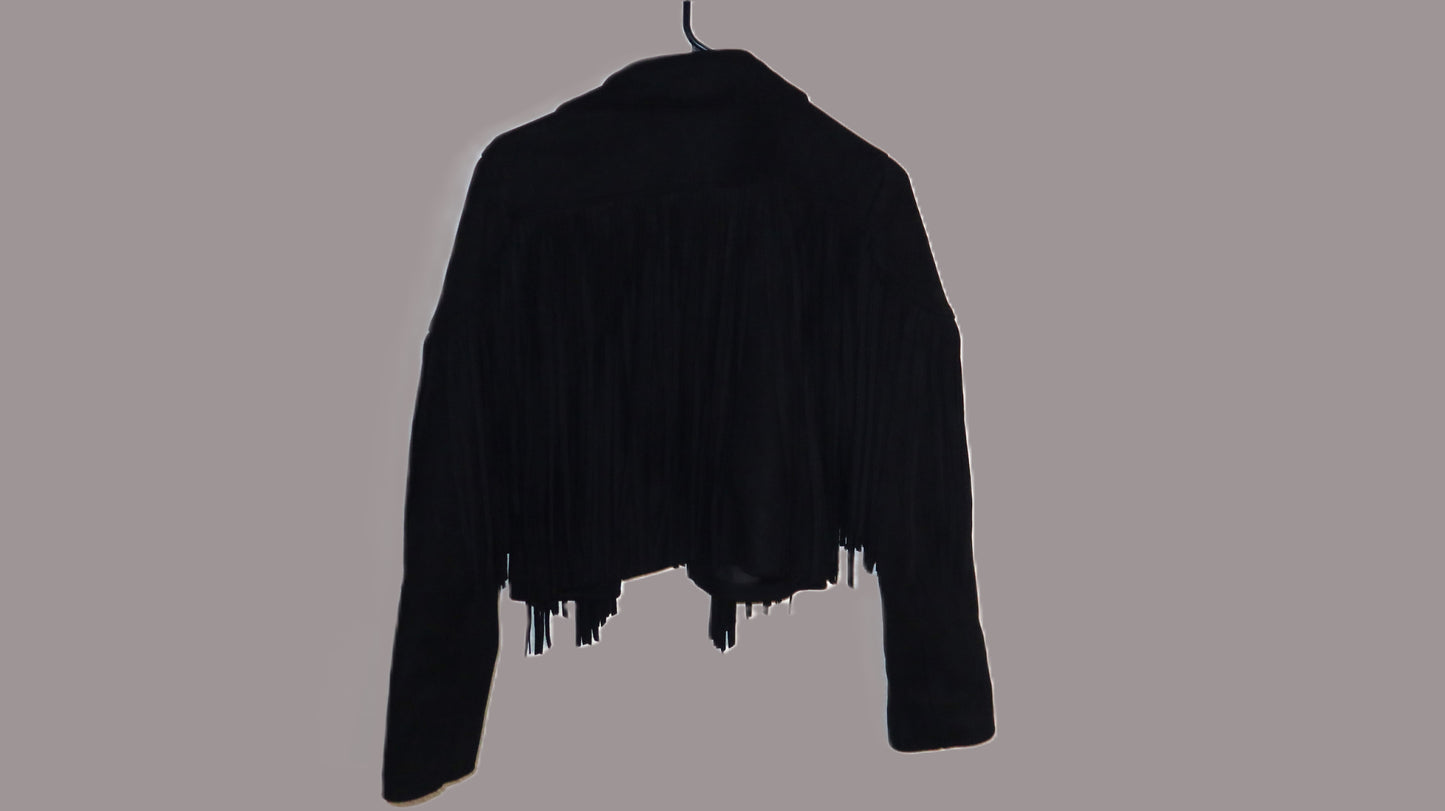 Suede Fringe Jacket