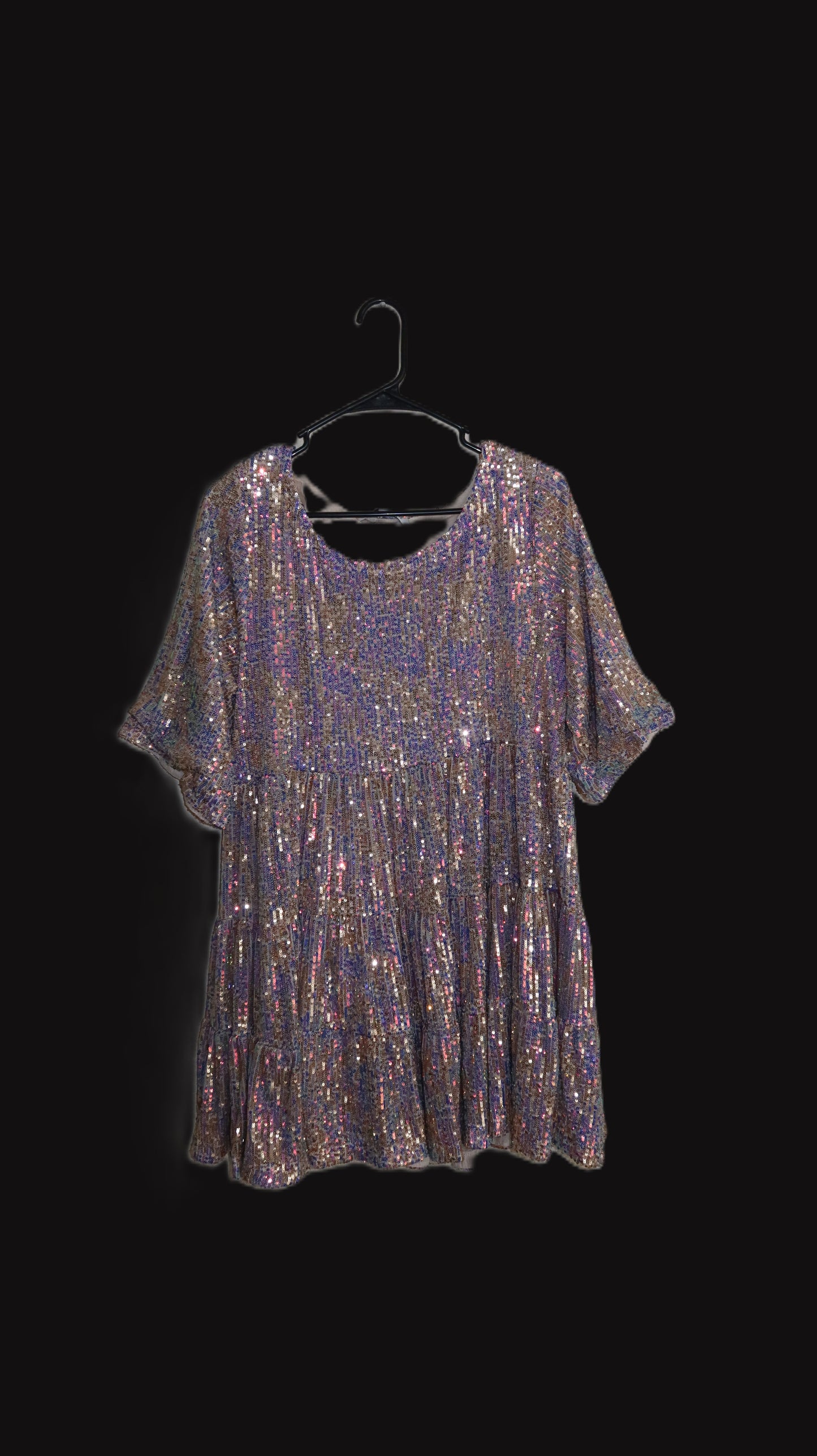 Sequin Baby Doll Dress