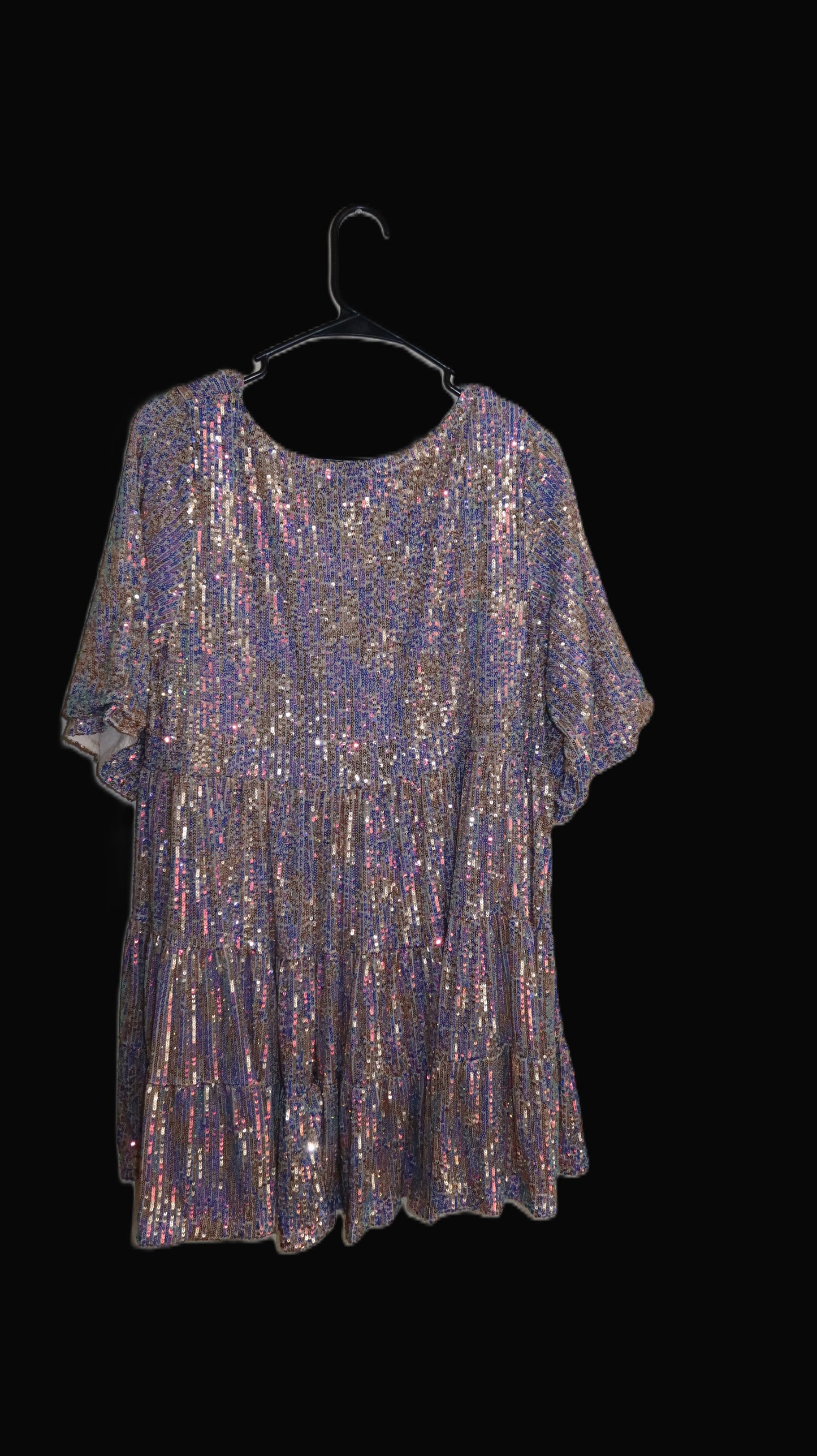 Sequin Baby Doll Dress