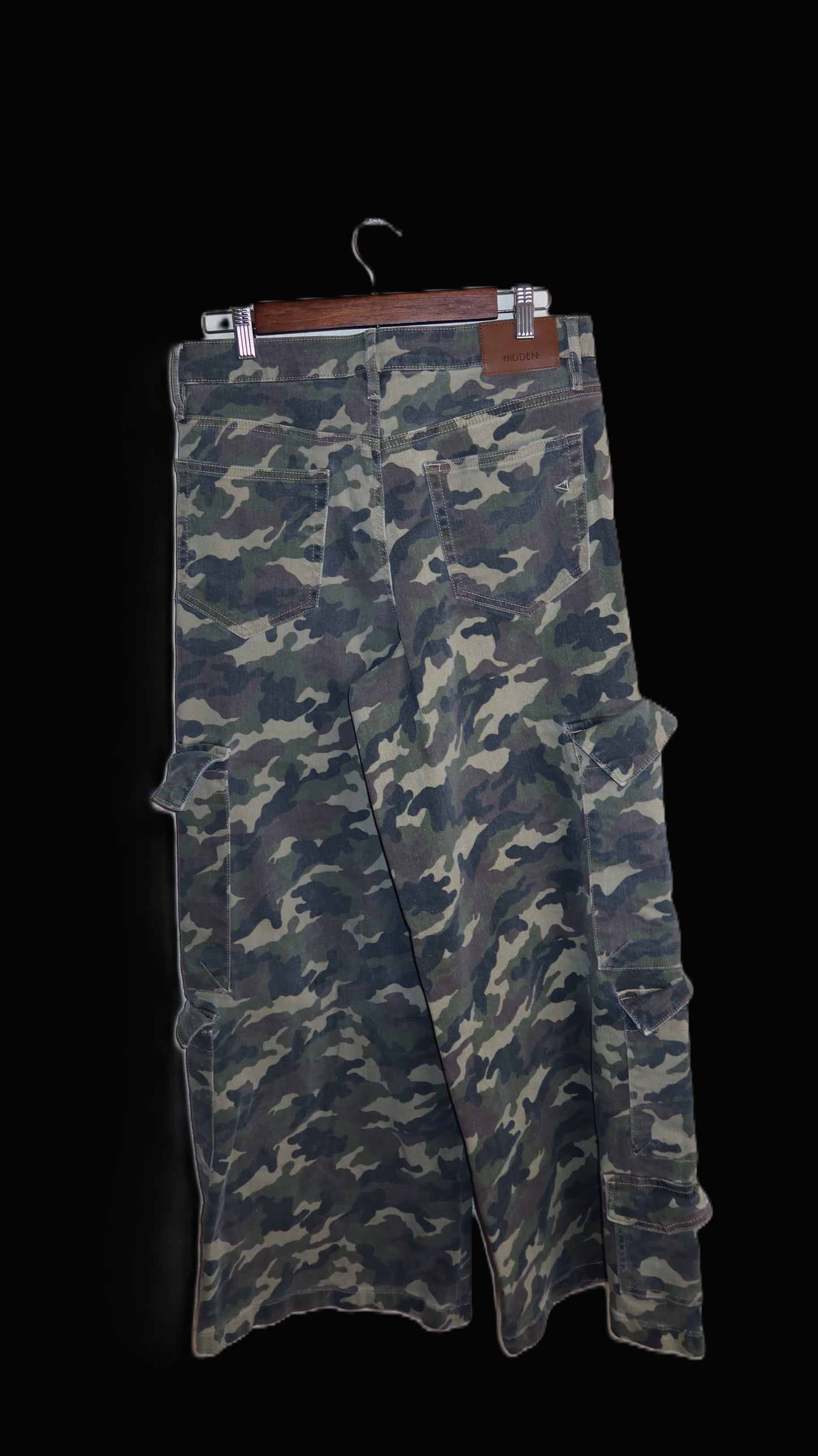 Camo wide leg pants