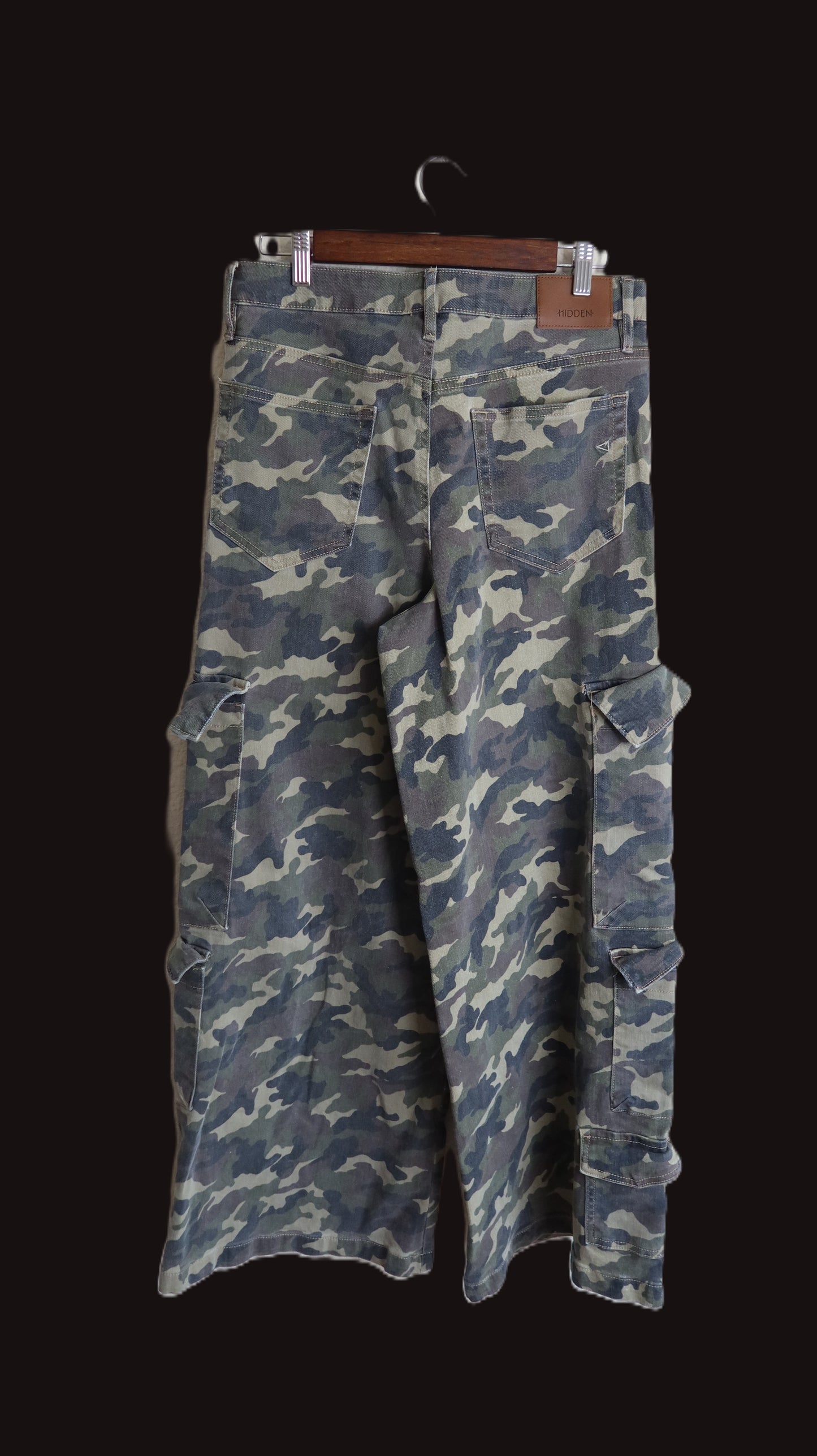 Camo wide leg pants